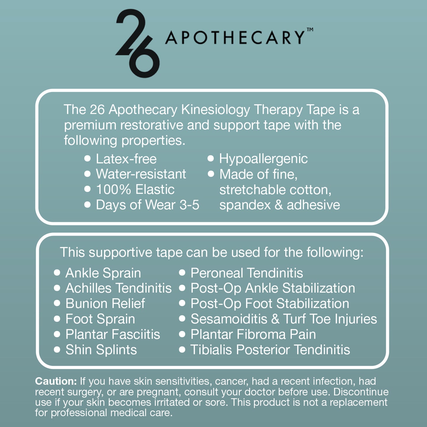 Infographic: Therapy Tape benefits for muscle recovery and joint stability