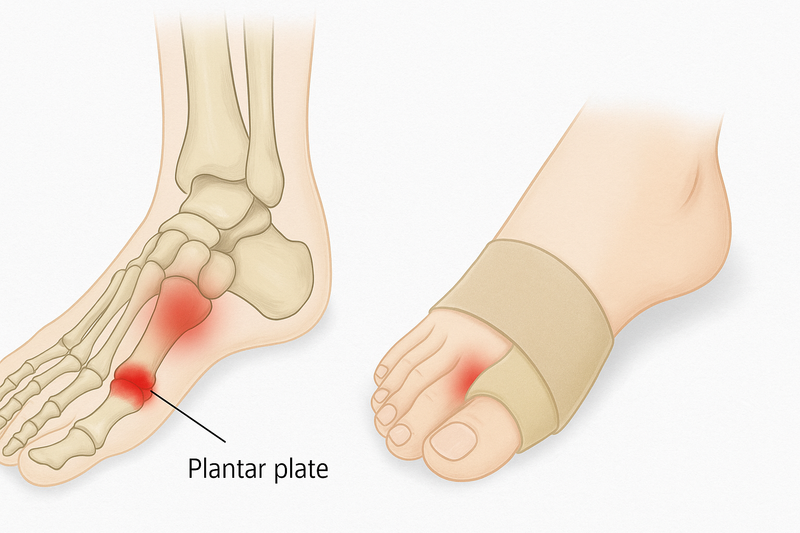 Understanding Plantar Plate Pain and How to Support Your Feet