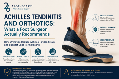 Achilles Tendinitis and Orthotics: What a Foot Surgeon Actually Recommends