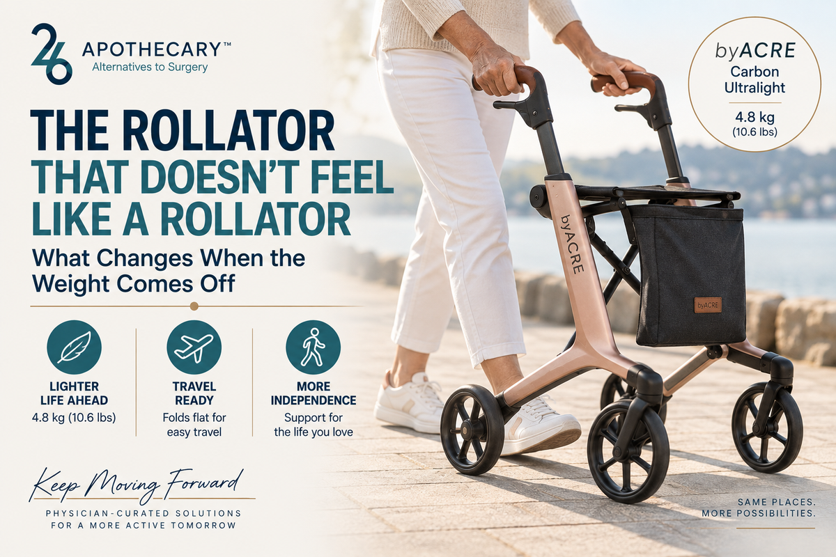 The Rollator That Doesn't Feel Like a Rollator: What Changes When the Weight Comes Off