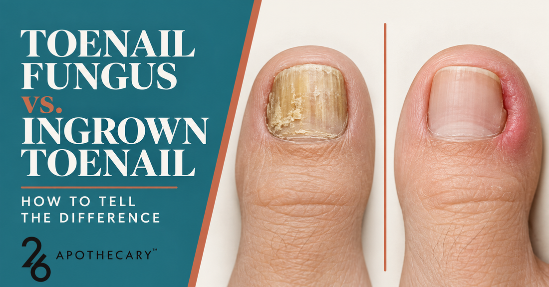 Toenail fungus vs ingrown toenail — 26 Apothecary