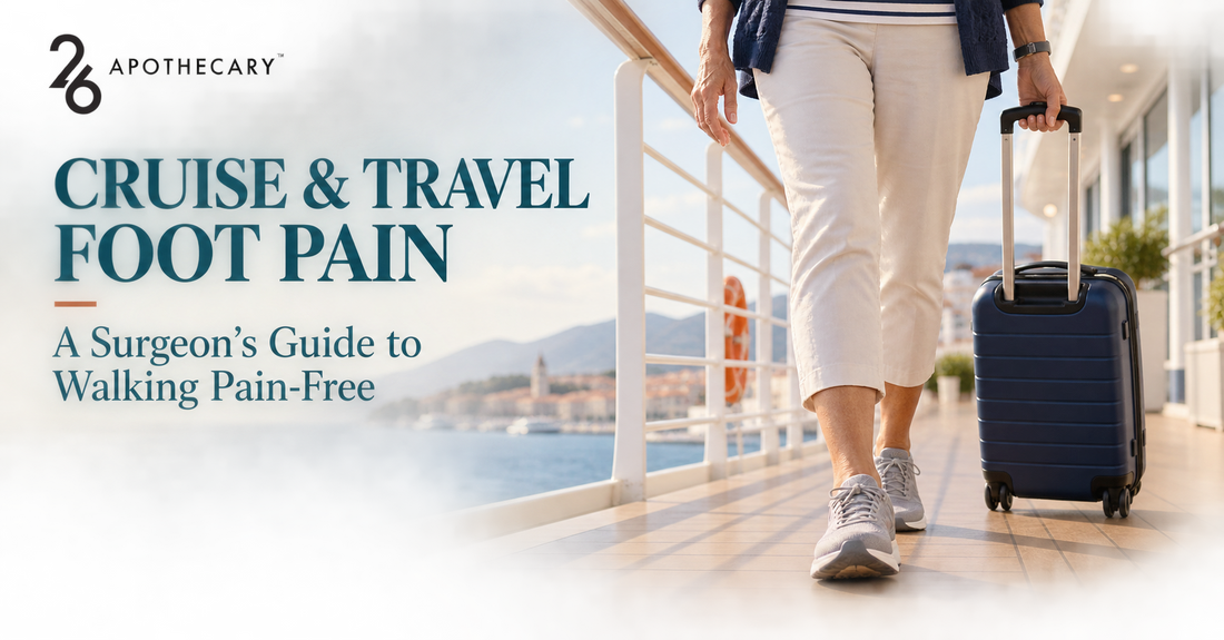 Cruise and travel foot pain — a surgeon's guide to walking pain-free — 26 Apothecary