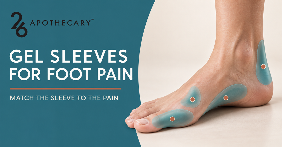Soft cushion gel sleeves for foot pain — 26 Apothecary