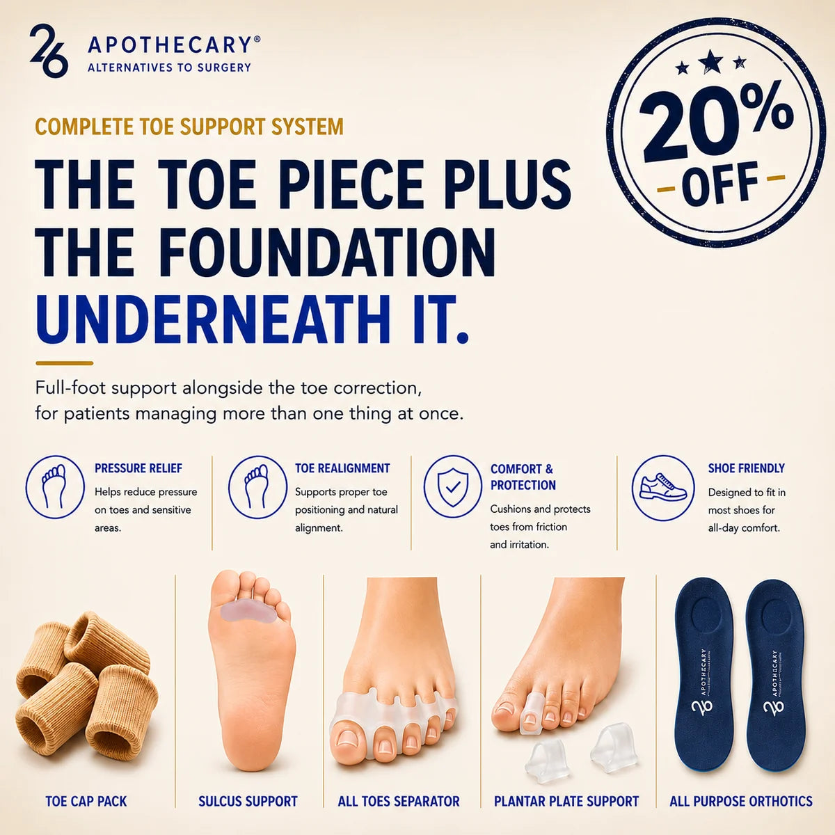 Complete Toe Support System