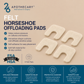 Felt Horseshoe Offloading Pads