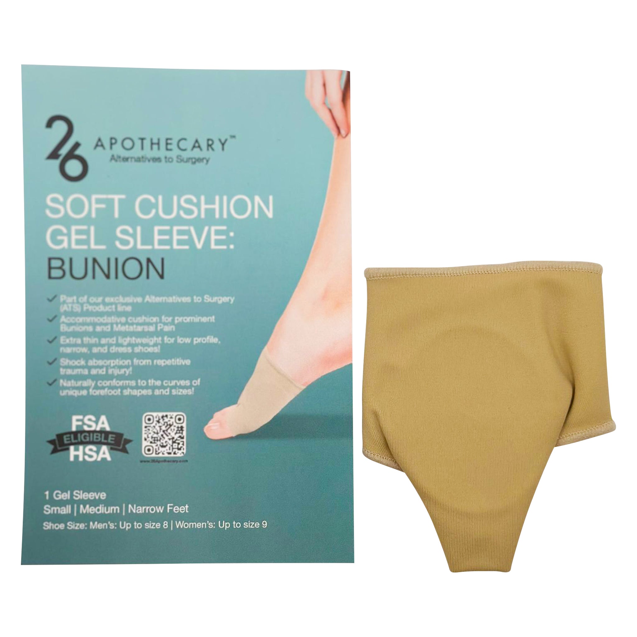 soft cushion gel sleeve bunion for foot comfort support and pain relief