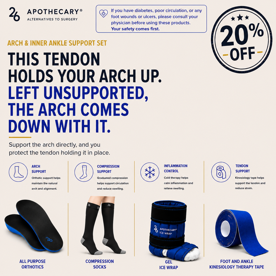 Arch & Inner Ankle Support Set