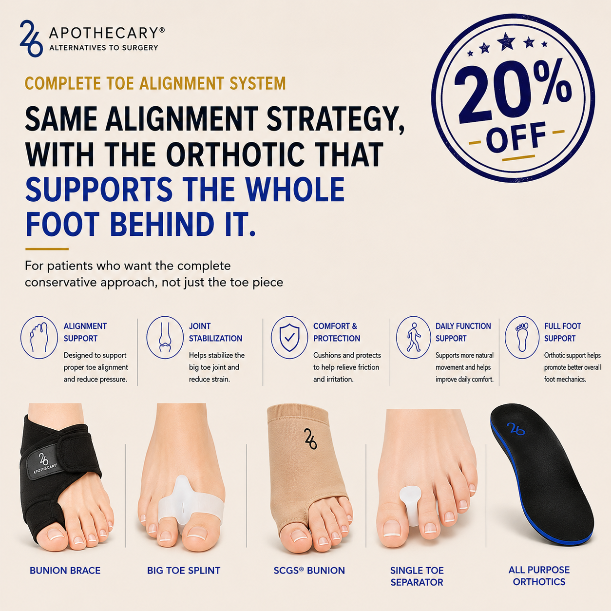 Complete Toe Alignment System