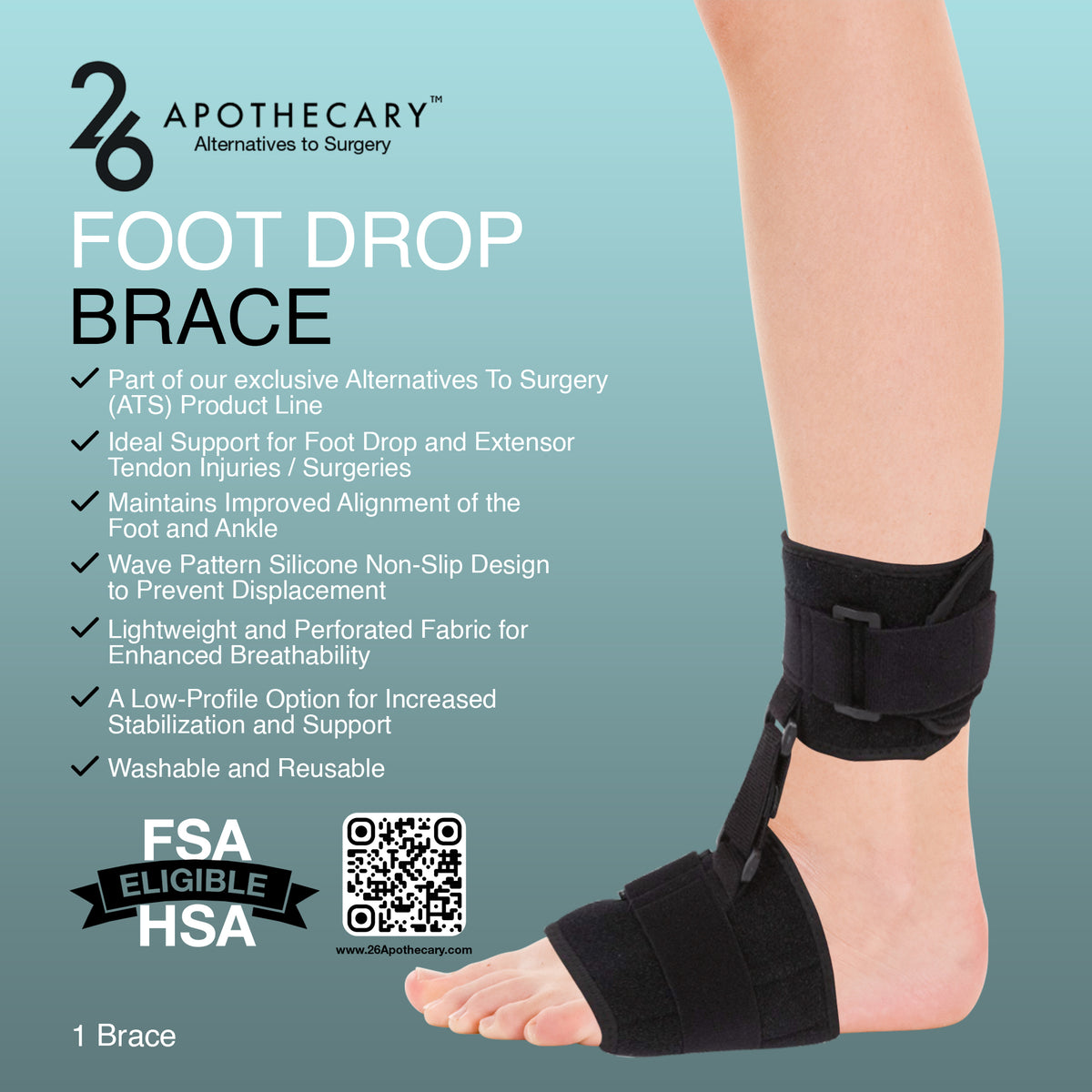 foot drop brace for foot comfort support and pain relief