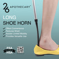 long shoe horn for foot comfort support and pain relief