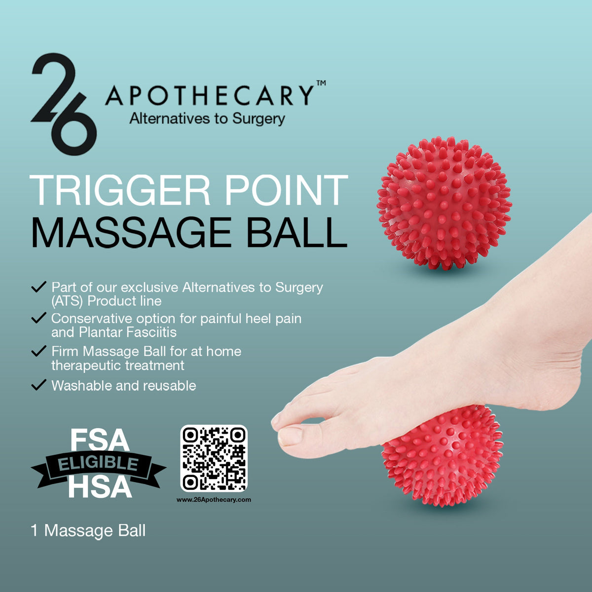 trigger point massage ball for foot comfort support and pain relief