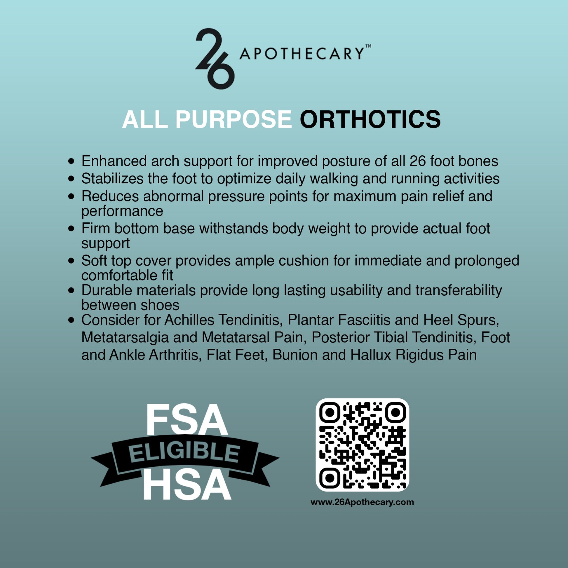 All Purpose Sports Orthotics Details