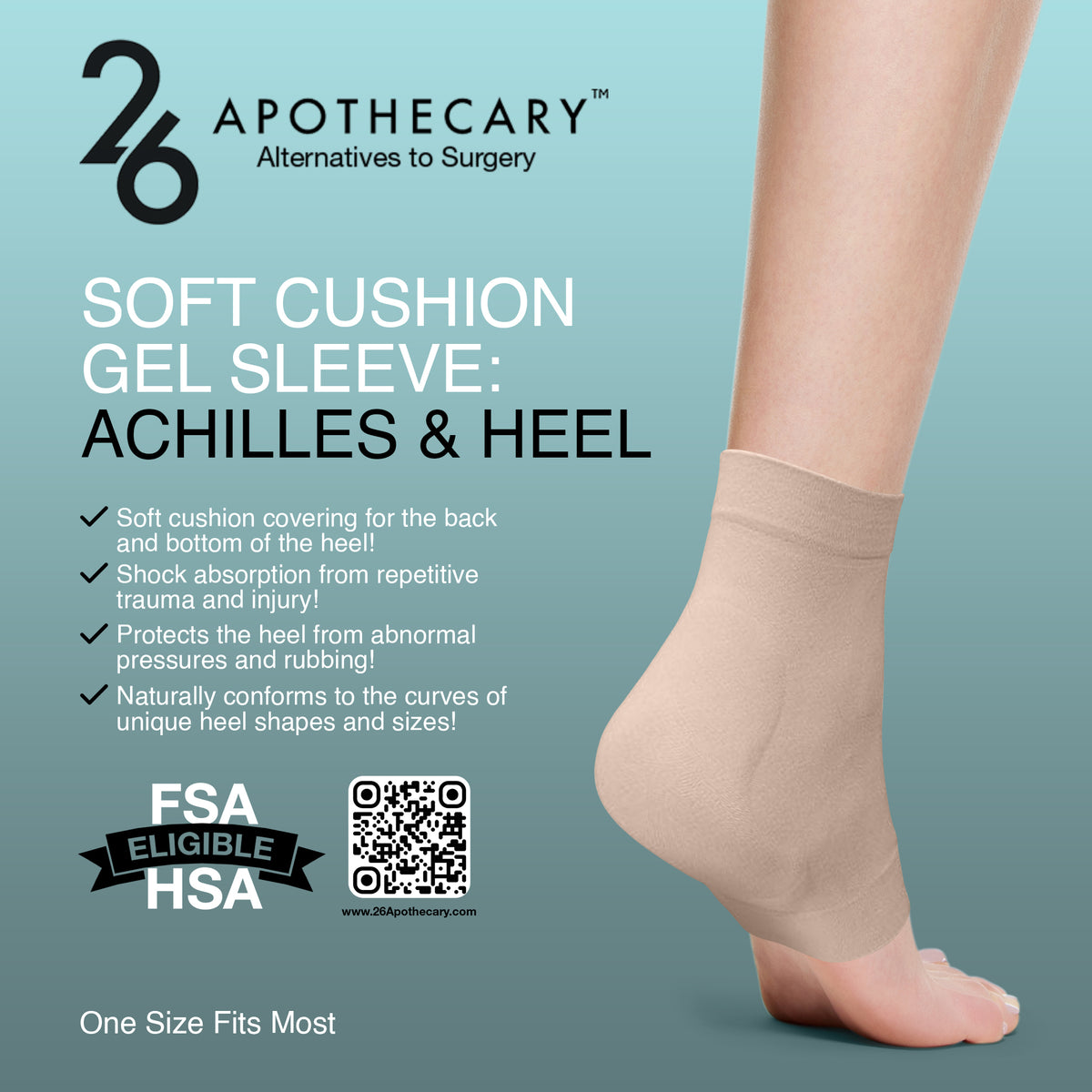 scgs: achilles and heel sleeve for foot comfort support and pain relief