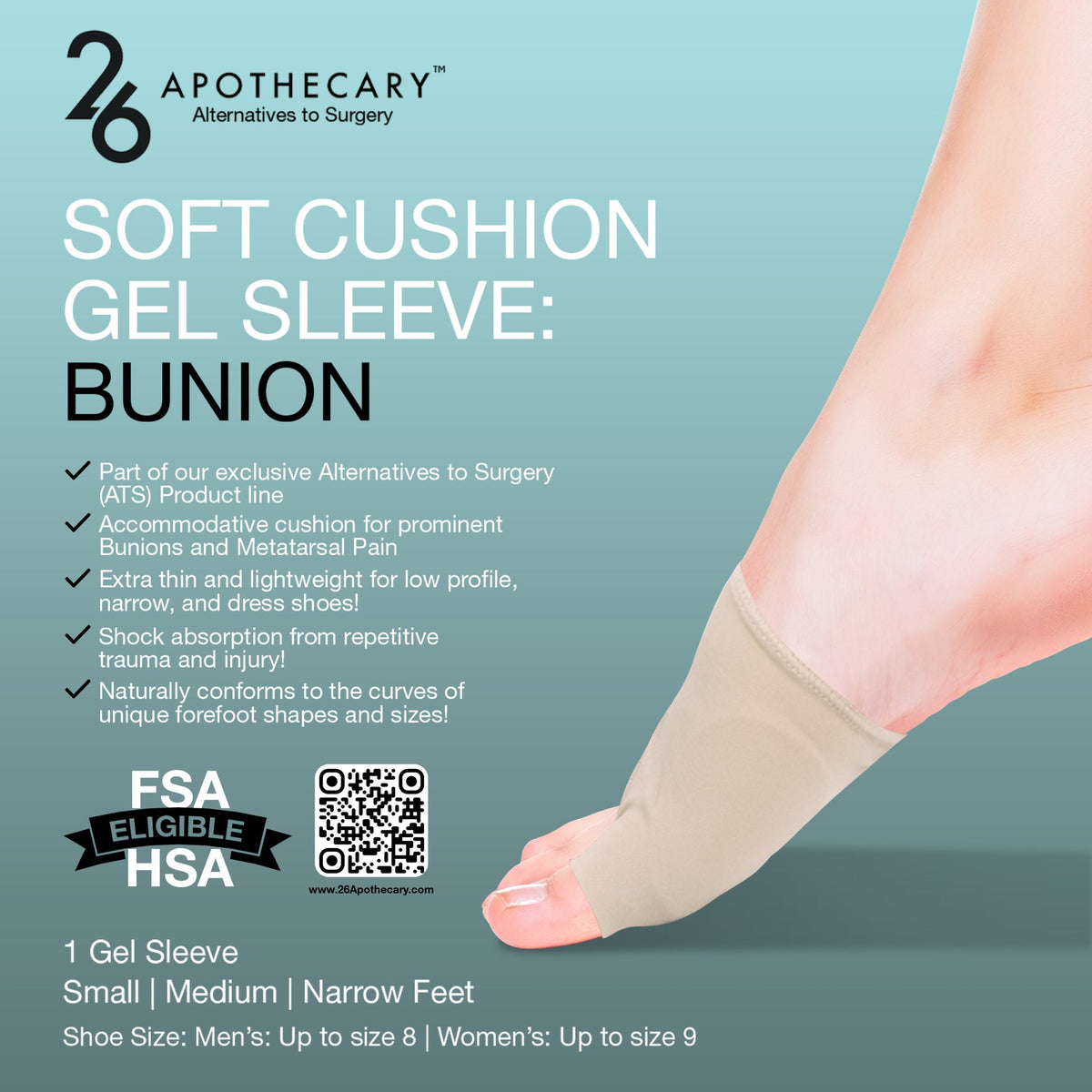 scgs: bunion for foot comfort support and pain relief