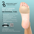 scgs: metatarsal thin for foot comfort support and pain relief