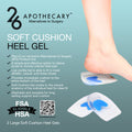 soft cushion heel gel for foot comfort support and pain relief