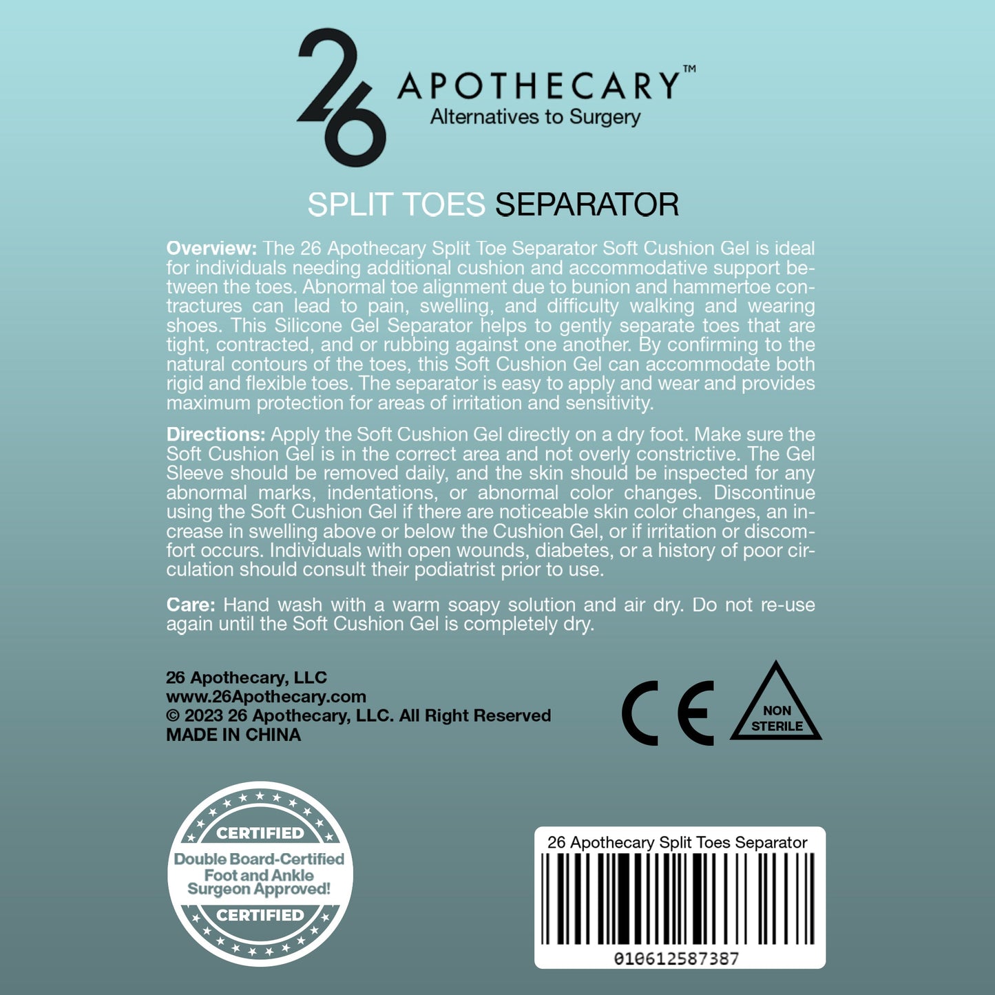 Split Toes Separator Details